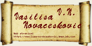 Vasilisa Novačesković vizit kartica